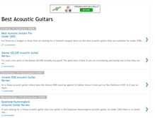 Tablet Screenshot of bestacousticguitars.blogspot.com