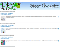 Tablet Screenshot of greenchickadeebaby.blogspot.com