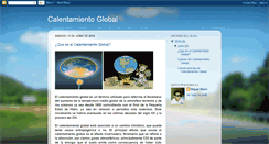 Desktop Screenshot of calentamientoglobalmmv.blogspot.com