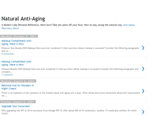 Tablet Screenshot of naturalantiaging.blogspot.com