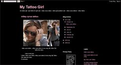 Desktop Screenshot of my-tattoo--girl.blogspot.com