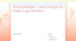Desktop Screenshot of 1000mehndidesigns.blogspot.com