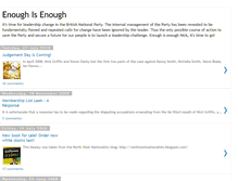 Tablet Screenshot of enoughisenoughnick.blogspot.com