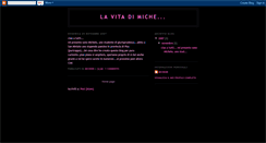 Desktop Screenshot of lavitadimiche.blogspot.com