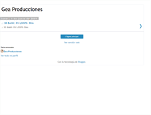 Tablet Screenshot of geaproducciones.blogspot.com