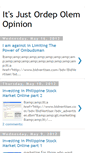 Mobile Screenshot of itsjustordepolemopinion.blogspot.com