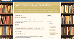 Desktop Screenshot of mrswilsonsblogforstudents.blogspot.com