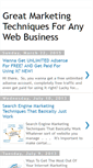 Mobile Screenshot of greatmarketingtechniquesforanywebbiz.blogspot.com