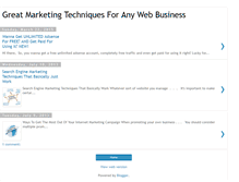 Tablet Screenshot of greatmarketingtechniquesforanywebbiz.blogspot.com