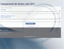 Tablet Screenshot of campamentoveranolaspalmas.blogspot.com