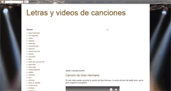 Desktop Screenshot of letrasrockandroll.blogspot.com