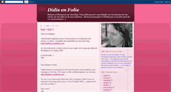 Desktop Screenshot of didis-en-folie.blogspot.com