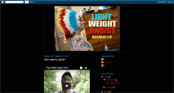 Desktop Screenshot of lightweightracist.blogspot.com