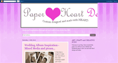 Desktop Screenshot of paperheartdesigns.blogspot.com