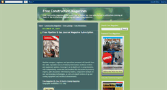 Desktop Screenshot of freeconstructionmagazines.blogspot.com
