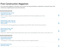 Tablet Screenshot of freeconstructionmagazines.blogspot.com