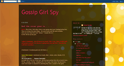 Desktop Screenshot of gossip-girl-spy.blogspot.com