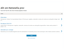 Tablet Screenshot of nationellaprov.blogspot.com
