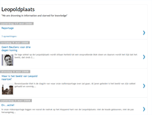 Tablet Screenshot of leopoldplaats.blogspot.com