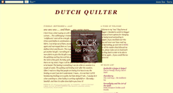 Desktop Screenshot of dutchquilter.blogspot.com