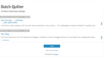 Tablet Screenshot of dutchquilter.blogspot.com