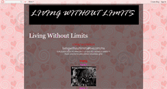 Desktop Screenshot of living-without-limits.blogspot.com