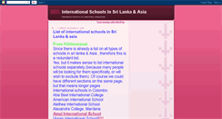 Desktop Screenshot of internationalschoolsasia.blogspot.com