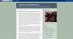 Desktop Screenshot of contractlawyeringmadeeasy.blogspot.com