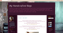 Desktop Screenshot of myhandcraftedbags.blogspot.com