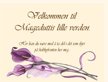 Tablet Screenshot of mageduttislilleverden.blogspot.com