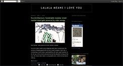 Desktop Screenshot of lalalameansiloveyou.blogspot.com