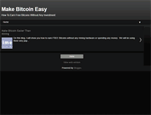 Tablet Screenshot of makebitcoineasy.blogspot.com