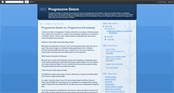 Desktop Screenshot of progressivedeism.blogspot.com