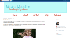 Desktop Screenshot of meandmadeline.blogspot.com