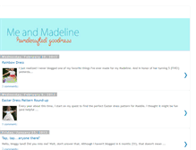 Tablet Screenshot of meandmadeline.blogspot.com