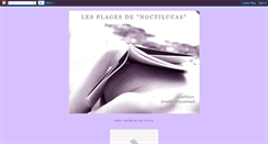 Desktop Screenshot of lesplagesdenoctilucas.blogspot.com