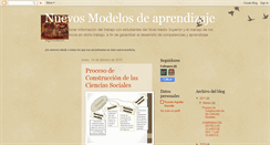 Desktop Screenshot of nuevosmodelosdeaprendizaje.blogspot.com