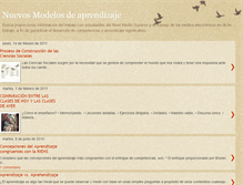 Tablet Screenshot of nuevosmodelosdeaprendizaje.blogspot.com