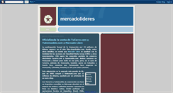 Desktop Screenshot of mercadolideres.blogspot.com