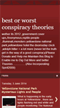 Mobile Screenshot of bestorworstconspiracytheories.blogspot.com