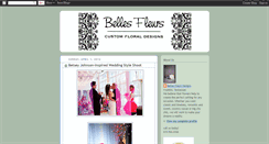 Desktop Screenshot of bellesfleursdesignsblog.blogspot.com