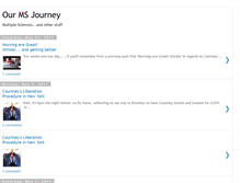 Tablet Screenshot of ourmsjourney.blogspot.com