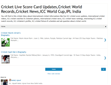 Tablet Screenshot of cricket-diary.blogspot.com