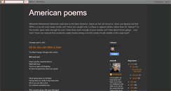 Desktop Screenshot of americanpoems.blogspot.com