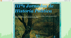 Desktop Screenshot of iiijornadashistoriapolitica.blogspot.com