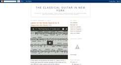 Desktop Screenshot of classicalguitarlessons.blogspot.com