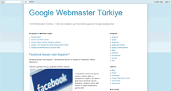 Desktop Screenshot of googlewebmasterturkiye.blogspot.com