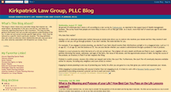 Desktop Screenshot of kirkpatricklawgroup.blogspot.com