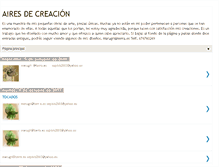 Tablet Screenshot of airesdecreacion.blogspot.com
