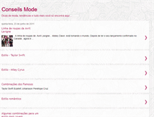Tablet Screenshot of conseilsmode2011.blogspot.com